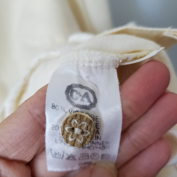 Vintage Your sixth sense oversized boho linen blend blouse - Picture 9 of 11